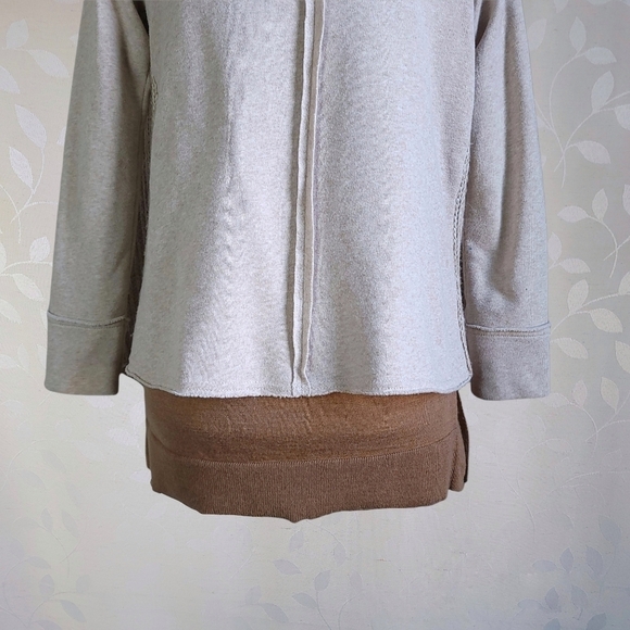 Anthropologie Angora Blend Knit Open Front Waterfall Cardigan Saturday Sunday - Picture 12 of 15